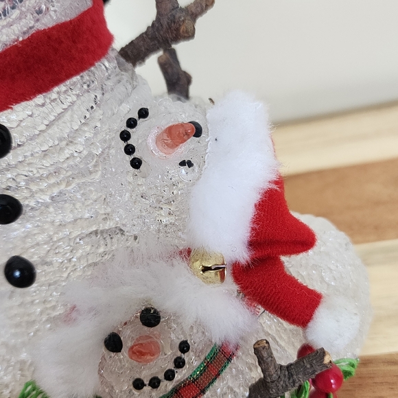 Vintage Christmas Snowmen Lamp - Picture 6 of 11